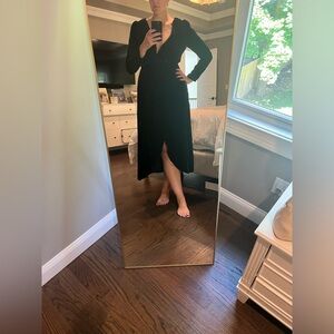 Reformation dark green velvet dress. Size XL